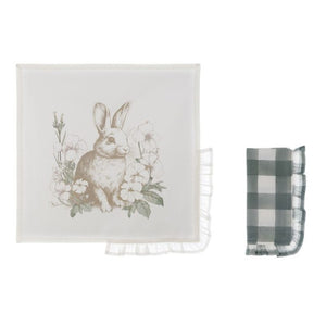 Set 6 tovaglioli "Le Jardin des lapins"