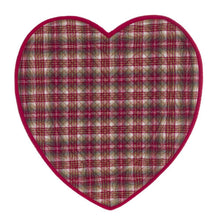 Carica l&#39;immagine nel visualizzatore di Gallery, Tovaglietta cuore &quot;Tartan noel&quot;

