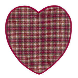 Tovaglietta cuore "Tartan noel"
