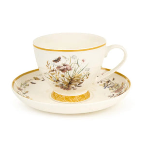 Tazza con piattino "Giardino d'Autunno"