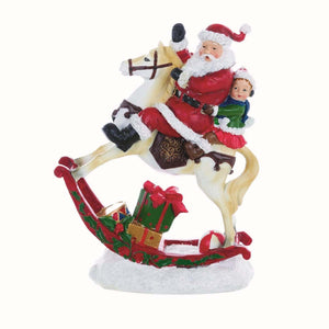 Decorazione Santa Claus con cavallo